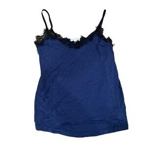 PJ Salvage Seeing Stars Sleep & Lounge Top Womens Sleepwear Cami Blue Black Sz S